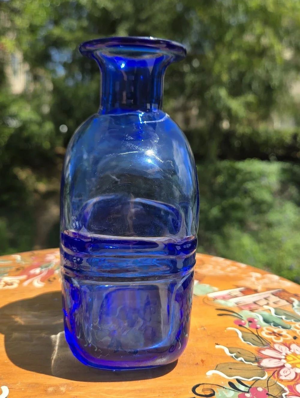 VTG‎ 1970s Kosta Boda Cobalt Blue Glass Vase Boda Studio Art Glass Colour Bertil